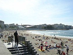 Praia de Riazor.A Coruña Galicia